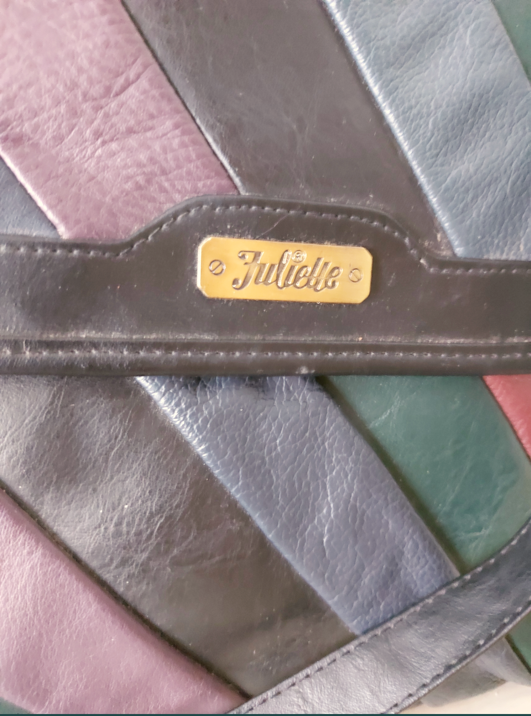Multi Colour Leather Crossover Bag