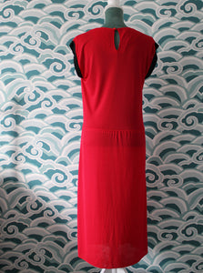 1980s Black & Red Dress Madgra Vintage