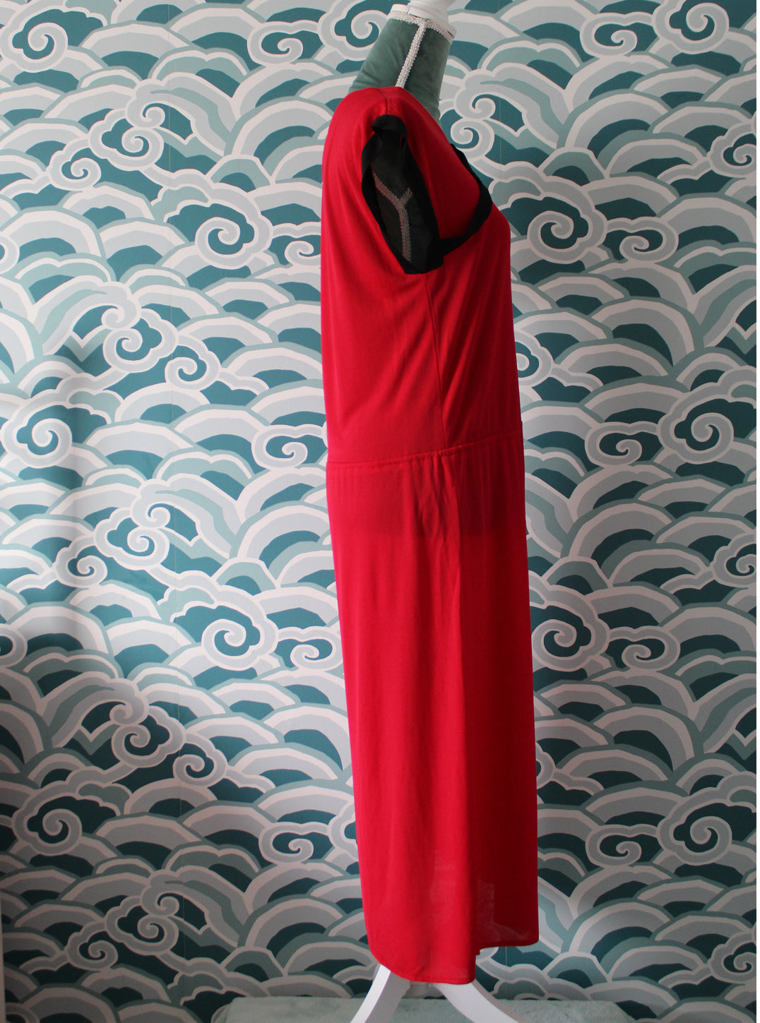 1980s Black & Red Dress Madgra Vintage