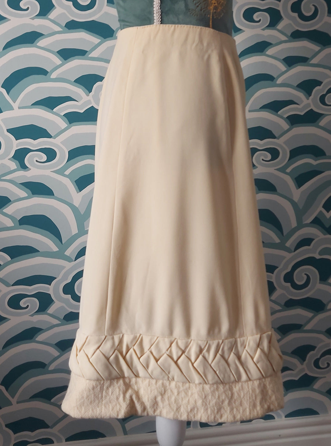 Handmade Cream Aline Skirt