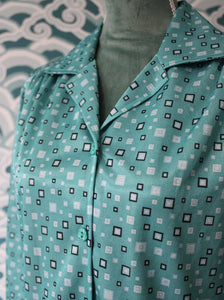 Mint Green Geometric Pattern Dress