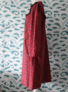 Red Floral Pattern Dress