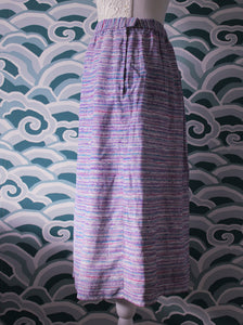 Purple & Grey Stripped Skirt