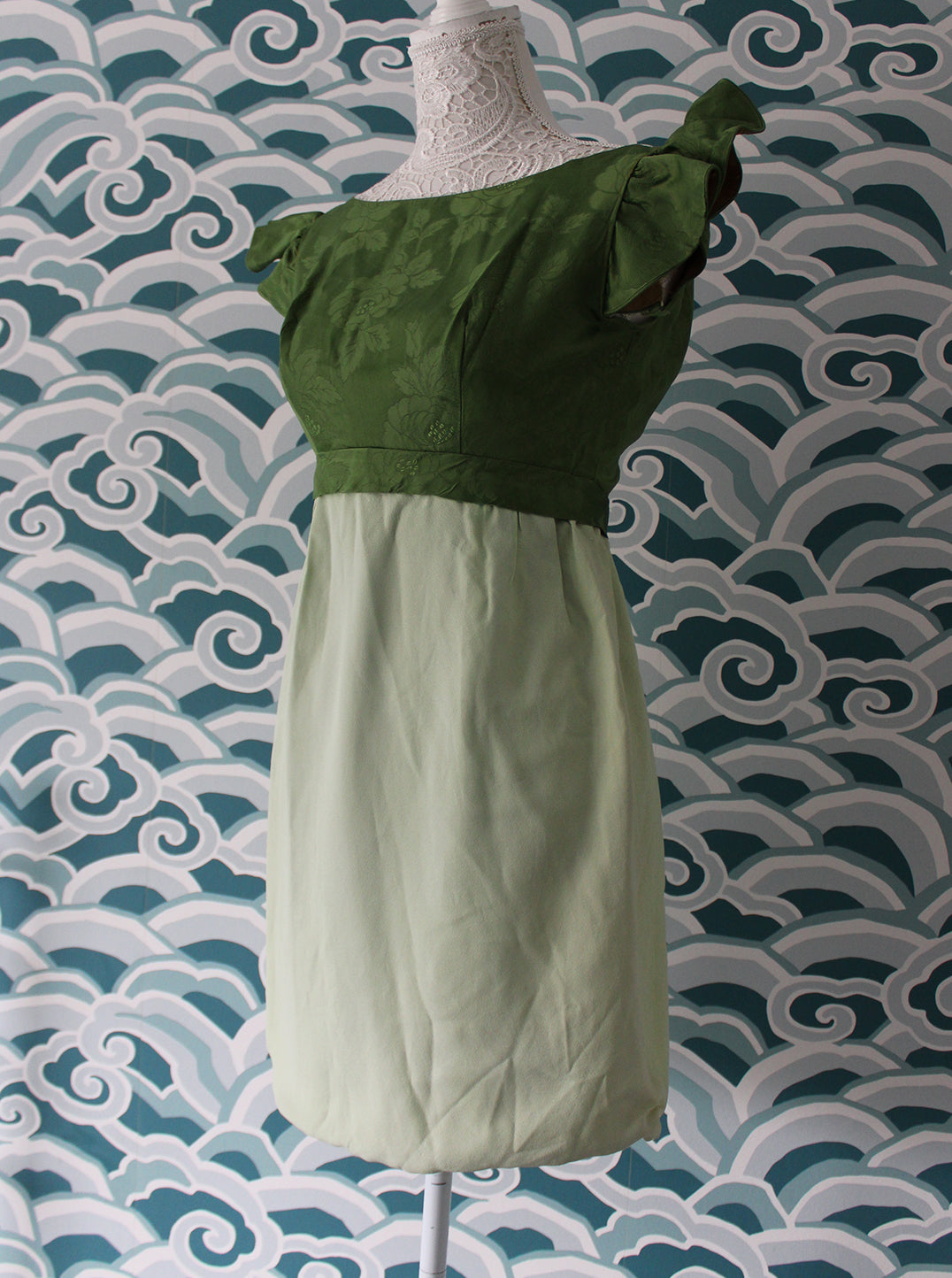 Green 2 Tone Dress