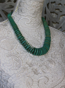 Mint Green Disc Necklace