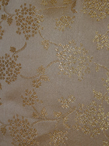 Gold Floral Pattern Dress