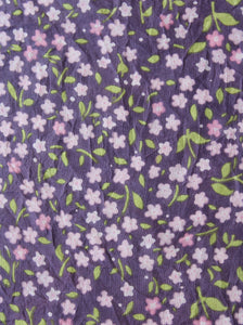 Purple Scarf with Lilac Flowers