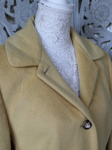 Henry White Wool and Cashgora Yellow Jacket
