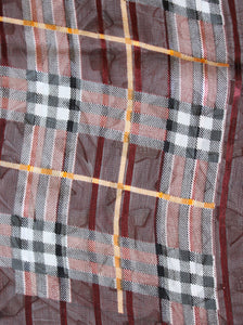 Wine Check Large Scarf