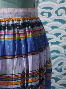Multi Colour Vertical Stripped Skirt