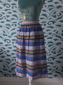 Multi Colour Vertical Stripped Skirt