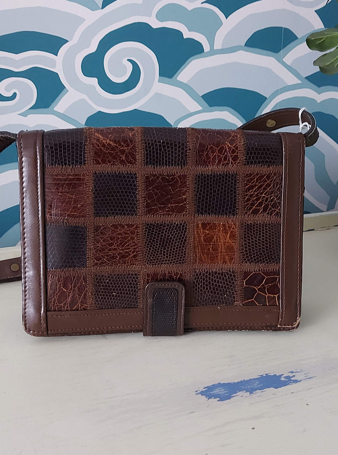 Patchwork Brown Leather Bag
