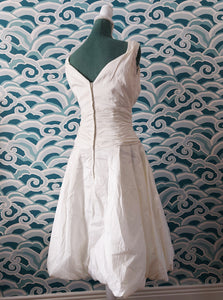 White Satin Dress
